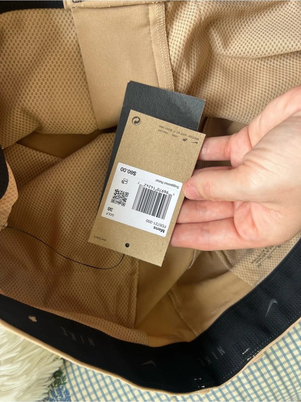 NWT Nike Men's Classic Tan Golf Shorts